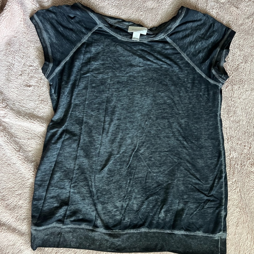 Motherhood maternity slouchy gray thin sweatshirt top  size L